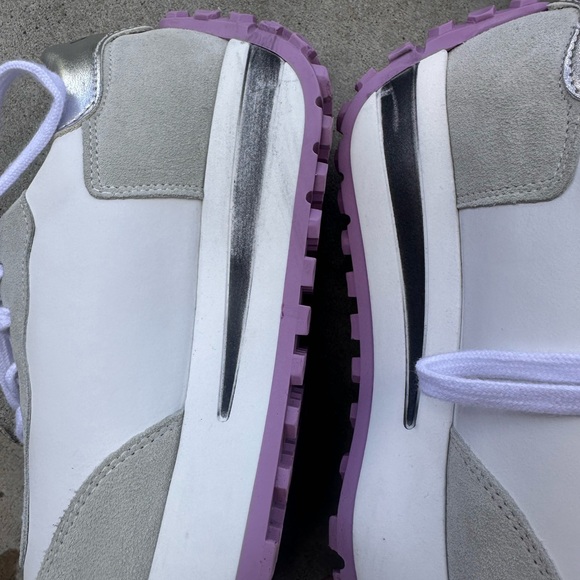 Valentino White and Gray Athletic Sneakers with Retro Design - Picture 7 of 10